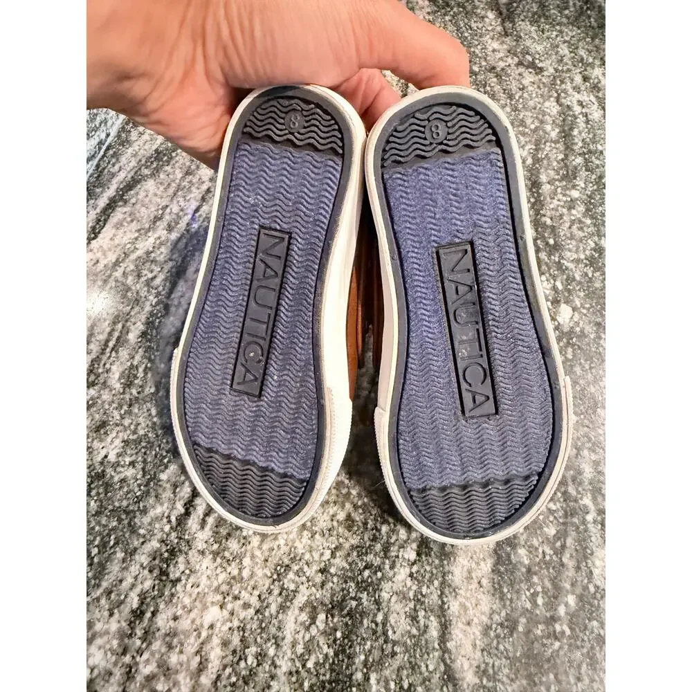Nautica Brown Toddler Boat Shoes Size 8